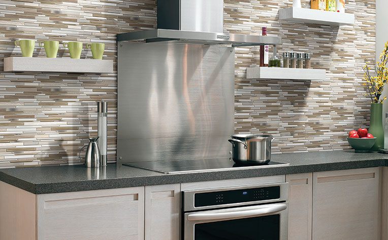 modern stove backsplash