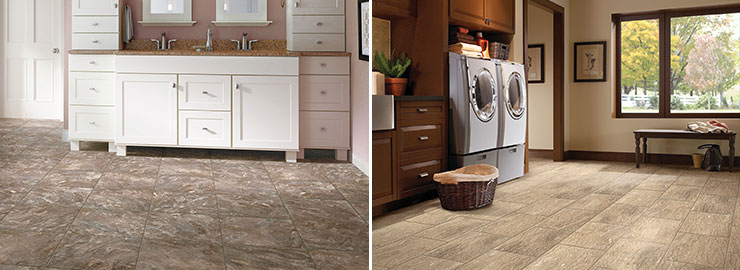 purstone vinyl bathroom laundry