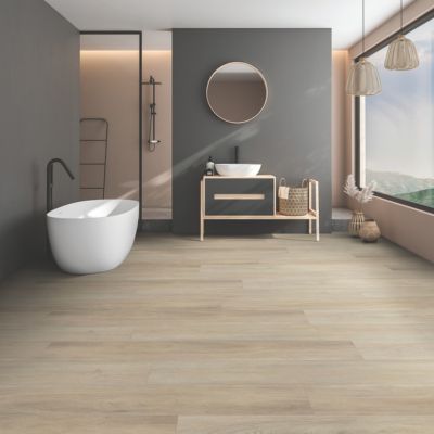 LVP floors in a Lethbridge, AB, bathroom