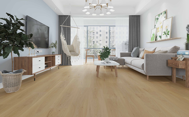 vinyl plank flooring in small living room